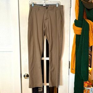 Volcom men’s dress pants 29x32 brown beige